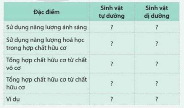 Giải Sinh học 11 Cánh diều Bài 1: Khái quát về trao đổi chất và chuyển hóa năng lượng